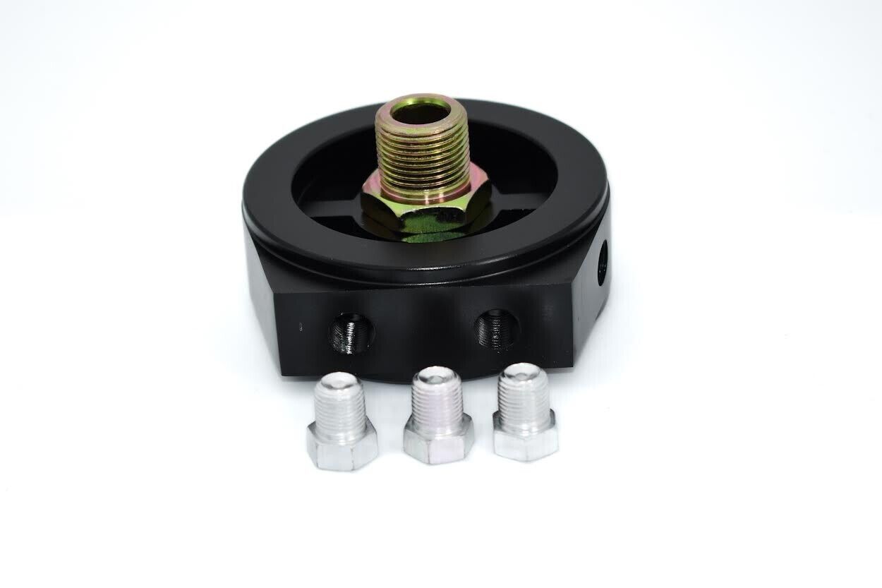 Ölfilter Ölkühler Sandwich Adapter Platte 1/8 NPT - M22x1.5 Öltemperatur Sensor