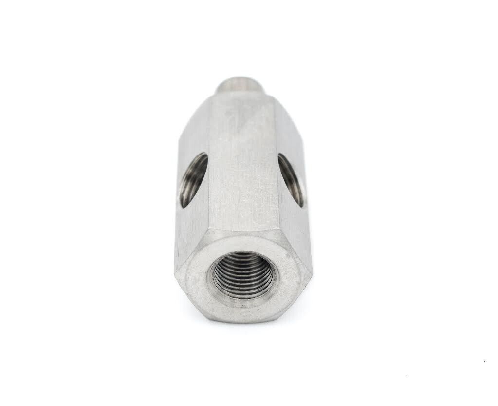M10x1.0 oil pressure adapter sensor 2x 1/8" NPT stainless steel for AUDI SEAT VW BMW