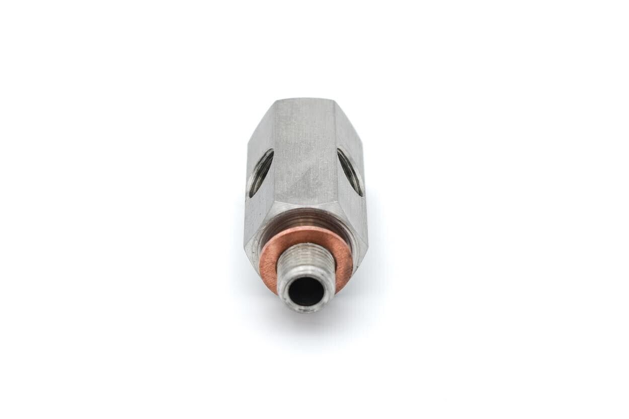 M10x1.0 oil pressure adapter sensor 2x 1/8" NPT stainless steel for AUDI SEAT VW BMW