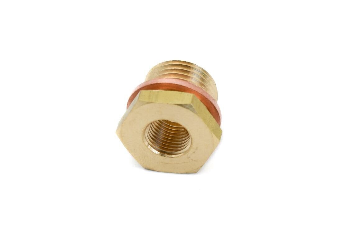 M14x1.5 to 1/8" NPT adapter brass sensor for pressure indicator oil pressure switch etc.