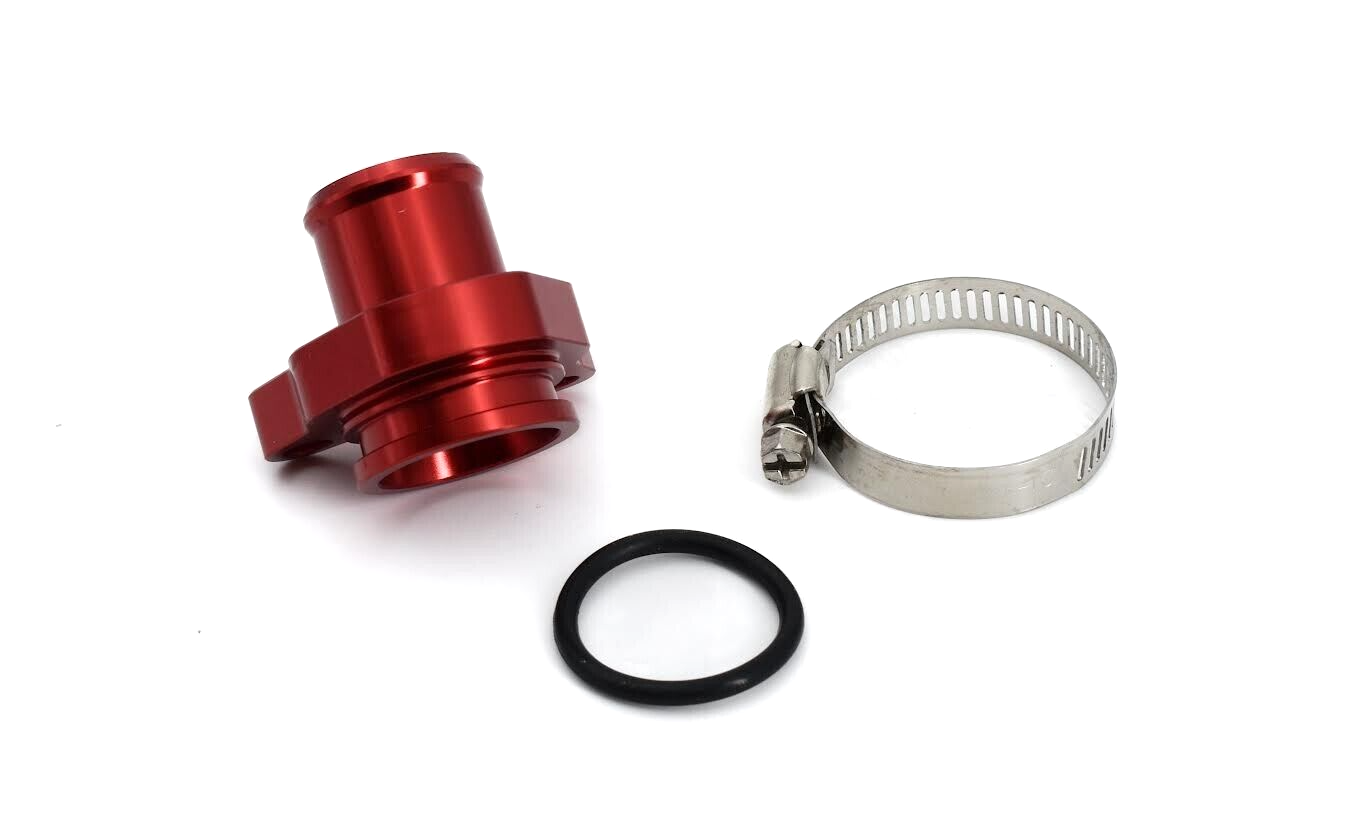 Alu Kühlwasserflansch Adapter BMW N52 N53 N54 N55 3.0L E82 E88 E90 - 11537541992