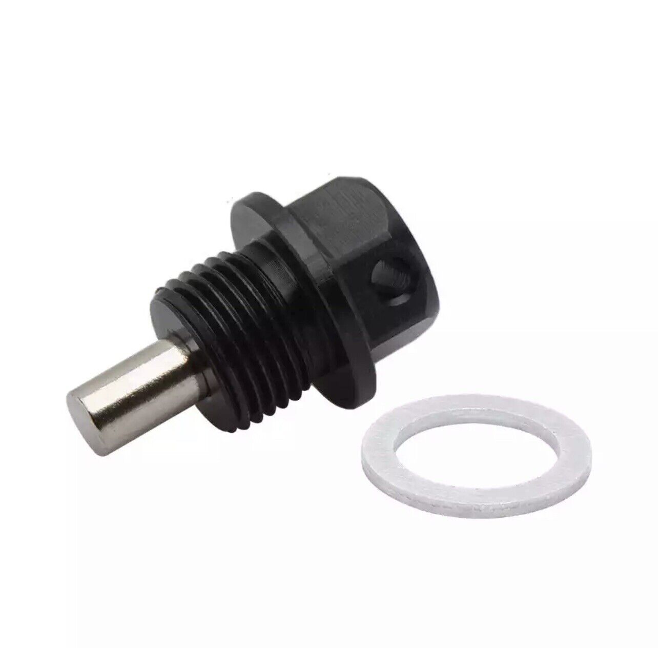 Magnetic oil drain plug M12x1.25 aluminum anodized universal